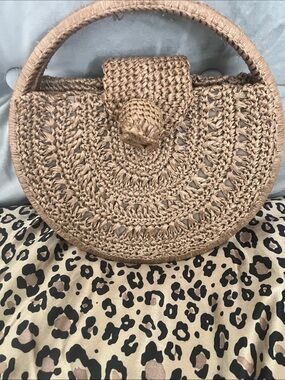 Vintage Garay Hand Woven Raffia Bag